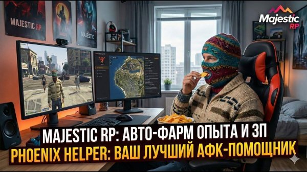 Majestic RP: Обзор Phoenix Helper. Авто-фарм в АФК.