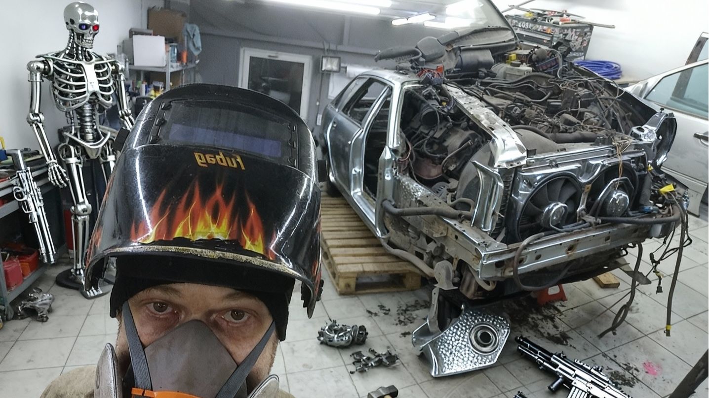 Сварка - Переварка Подробно Mercedes W210, 1998г.