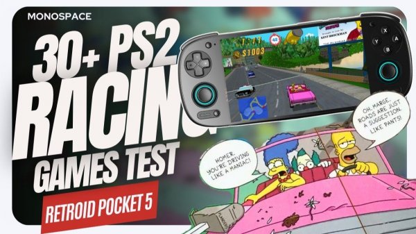 30+ гоночных игр для PS2 на Retroid Pocket 5.