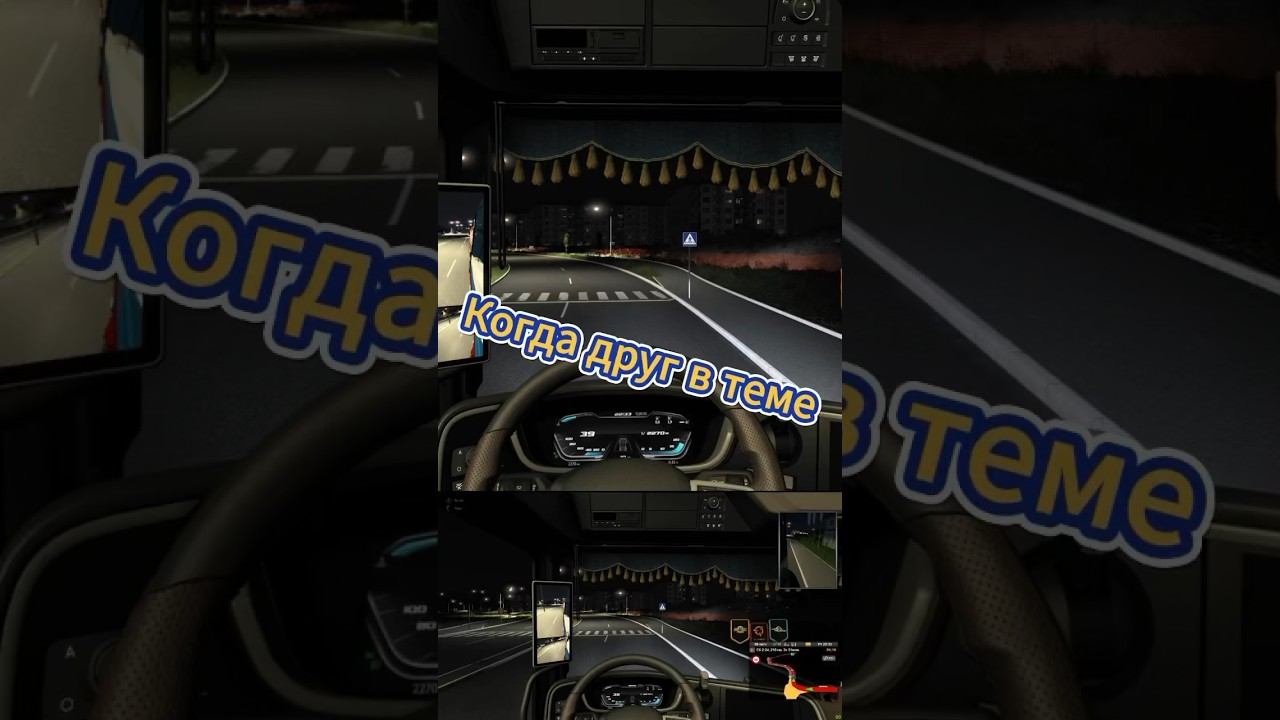 Когда друг в теме #ets2 #eurotrucksimulator2 #logitechg29 #shorts смотреть онлайн