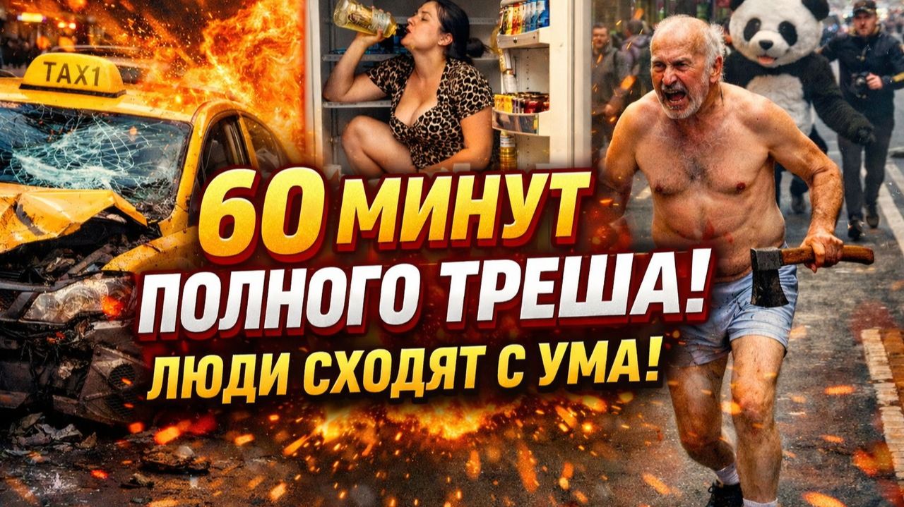 ШОК! 60 минут чистого Треша! Такси, магазины, улица — люди сошли с ума! НА ЭТОМ ЗАКОНЧИЛСЯ ИНТЕРНЕТ смотреть онлайн
