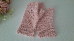 Простой эффектный узор.. / Митенки с узором на Дзене./