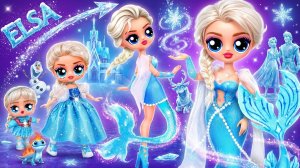 Эльза и Анна русалочки растут! 32 идеи для кукол ЛОЛ ОМГ!