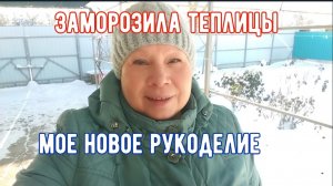 #165❄️Заморозила теплицы/Лишь бы шпалеры выдержали/Сею на снег/Мое новое рукоделие