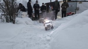 трофи заезд по снежной трассе в Дрезгалово