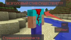Мы нашли безголового стива в майнкрафт! МИСТИКАЖЕСТЬ