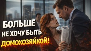 История женщины, которая потеряла свою карьеру, став домохозяйкой
