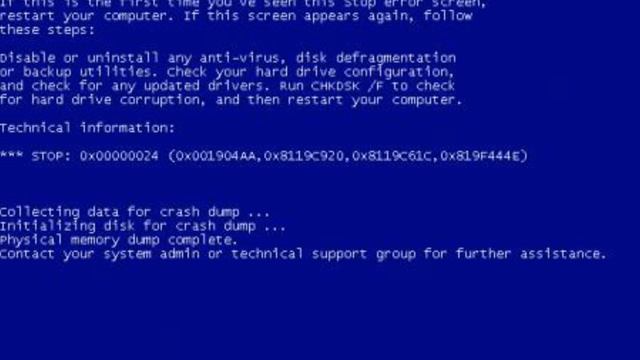 Windows 100, Синий Экран смерти смотреть онлайн