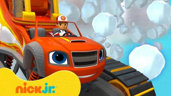 Вспыш и чудо-машинки | Блэйз ломает снежки и рубит сосульки! ❄️ | Nick Jr. Cyrillic
