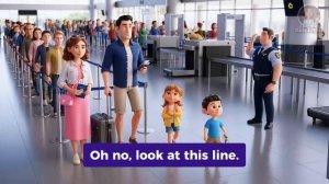 Family Trip to the Airport _ Easy English Listening Practice (A2 Level)