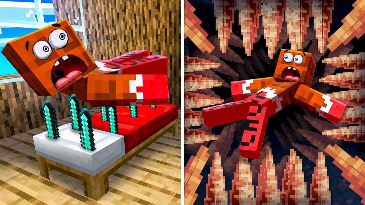 Я Сделал КОВАРНЫЕ Ловушки Для ДРУГА в Майнкрафт! Minecraft смотреть онлайн