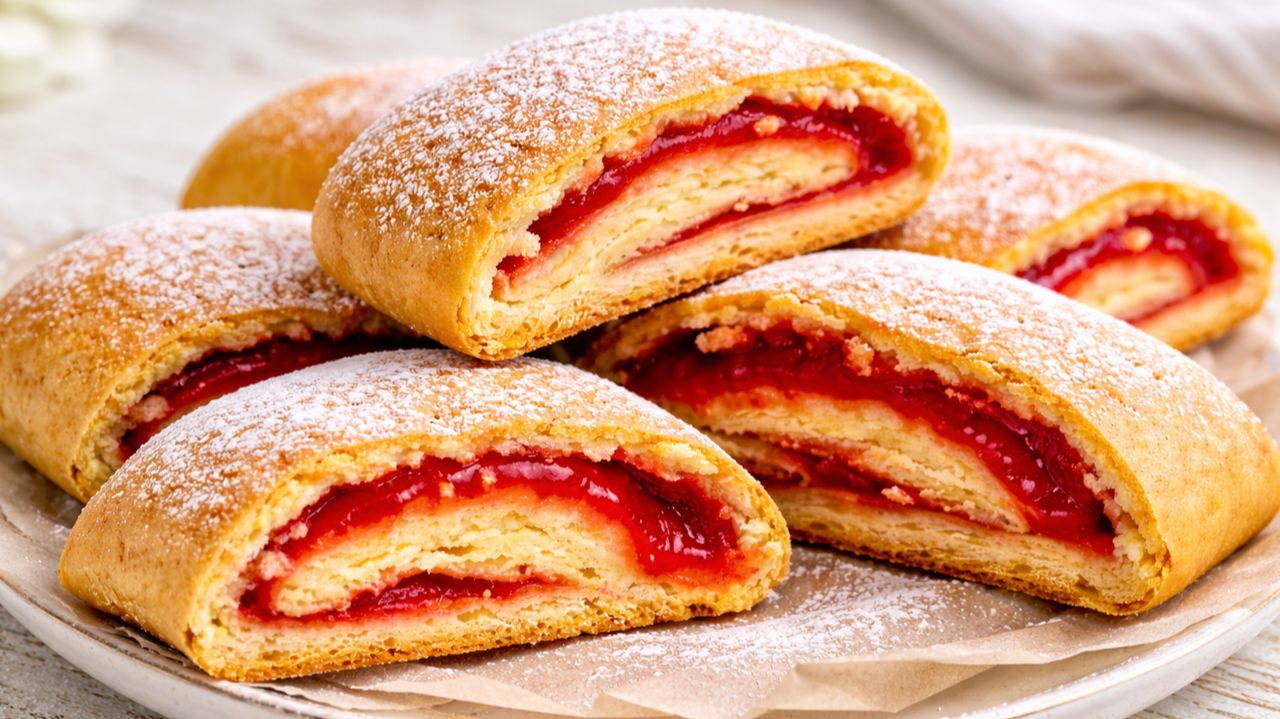 Полстакана кефира! Простой рецепт печенья с вареньем! К чаю смотреть онлайн