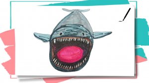 Как нарисовать морского монстра Блупа / How to draw Bloop