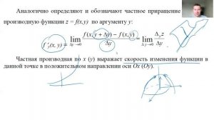 Функции нескольких переменых. 3 Частные производные