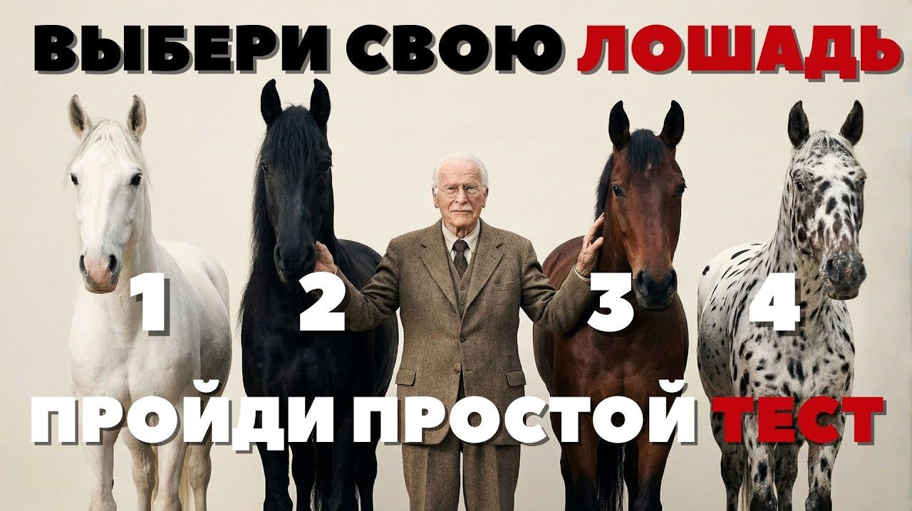 ВЫБЕРИ СВОЮ ЛОШАДЬ И УЗНАЙ КТО ТЫ СЕЙЧАС ГОД ЛОШАДИ 2026. Психологический тест КАРЛА ЮНГА смотреть онлайн