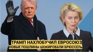 Паника в Евросоюзе! Трамп Ввел пошлины против стран ЕС! Урсула была в Шоке!