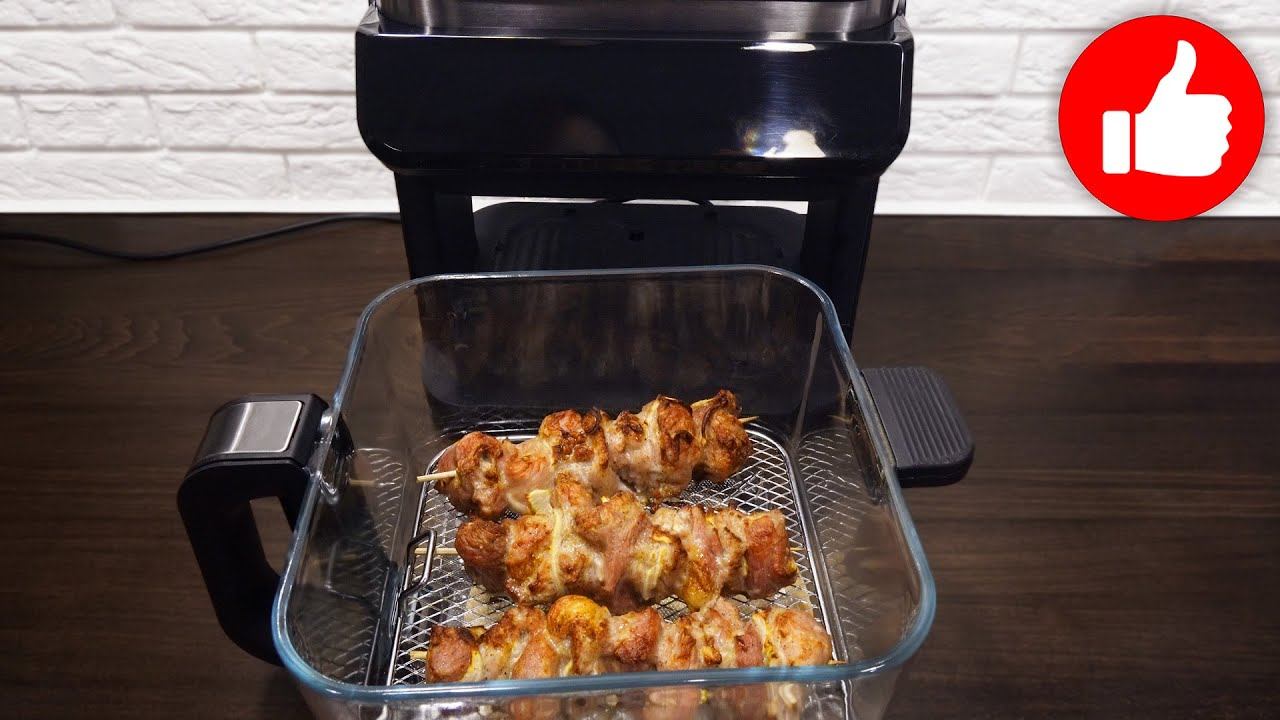 Шашлык за минуты в аэрогриле лучше чем на мангале! Вкусный шашлык из свинины просто! смотреть онлайн