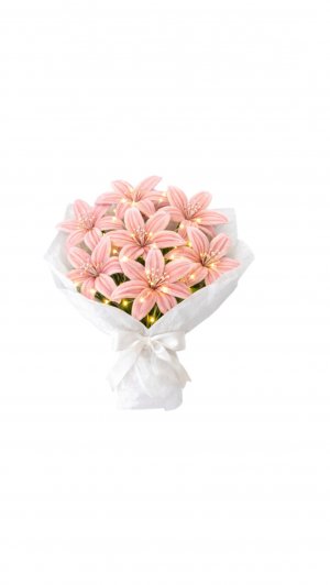 Букет из Лилий синельная проволока