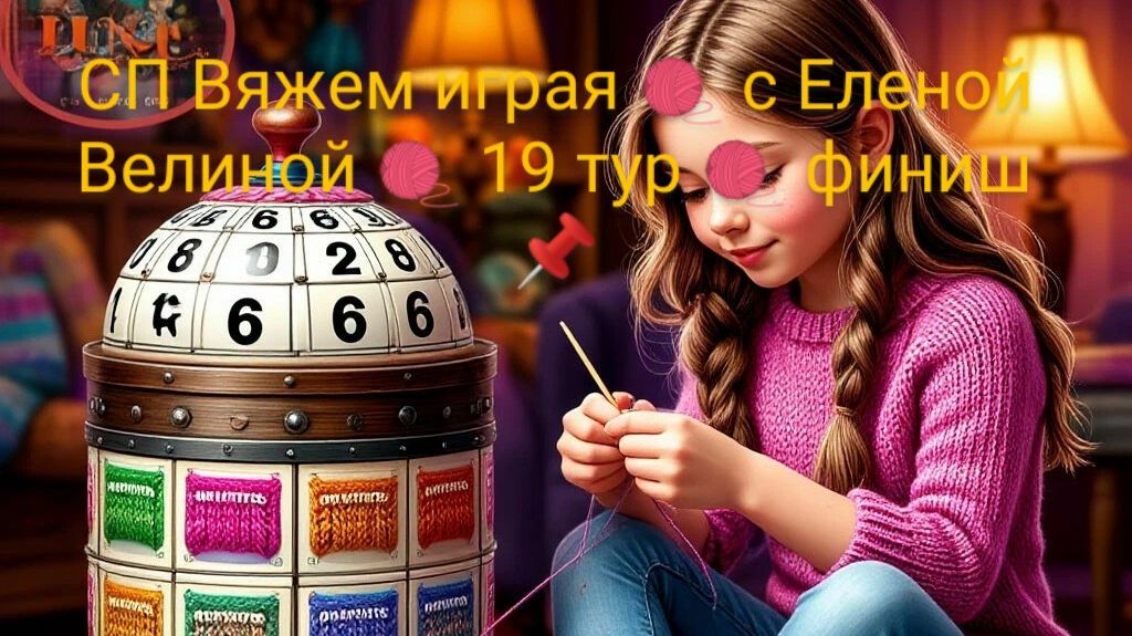 СП Вяжем играя 🧶 с Еленой Велиной 🧶 19 тур 🧶 финиш 💥 смотреть онлайн