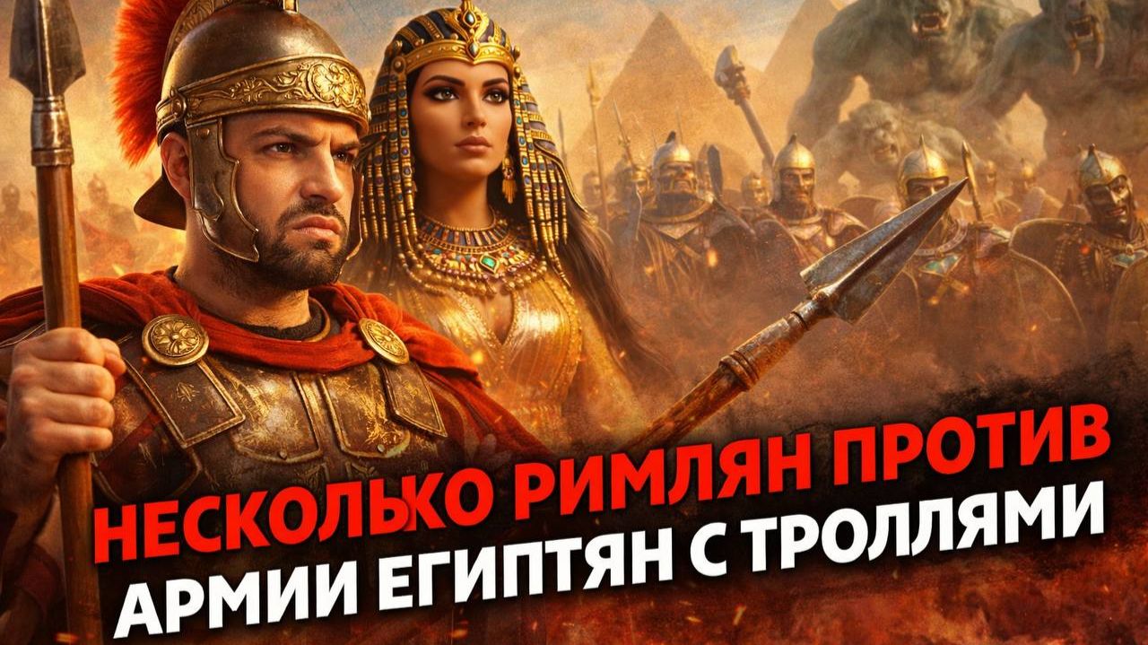 АРМИЯ ЕГИПТЯН ПРОТИВ РИМЛЯН С РУЧНЫМИ ДИНОЗАВРАМИ(UEBS2) смотреть онлайн