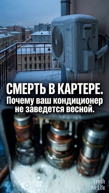 Как "погибают" компрессора старого кондиционера зимой! смотреть онлайн