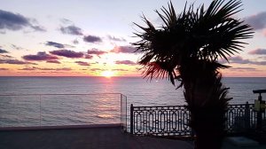 Красивый закат над морем,  в Анапе 2026