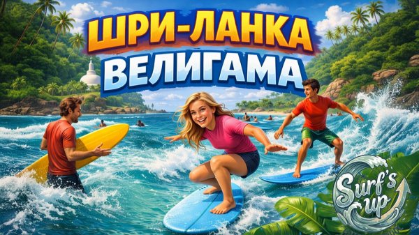 ШРИ-ЛАНКА | Самый молодежный курорт - ВЕЛИГАМА. Школа сёрфинга Surf's Up