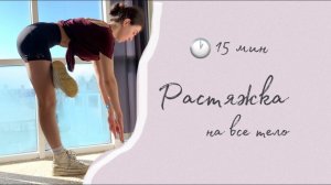 15min | Растяжка на всё тело каждый день | everyday stretching workout | no equipment