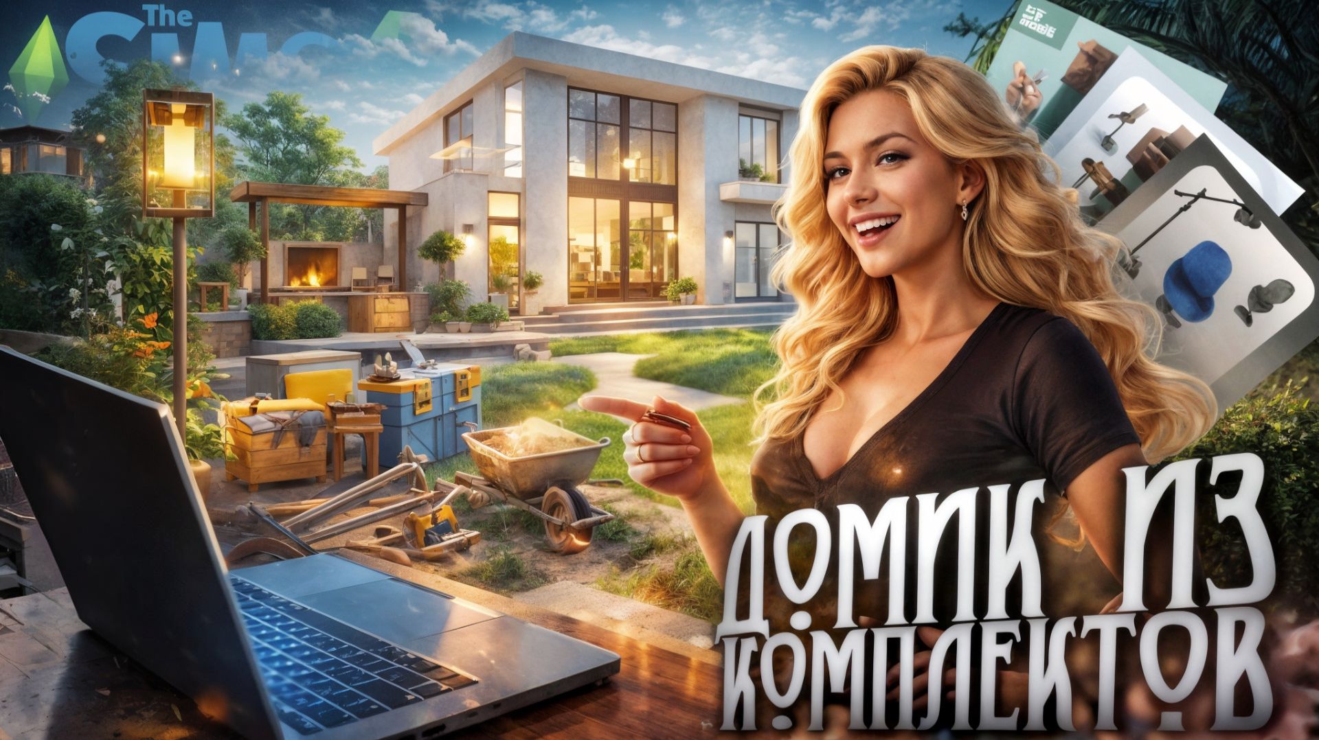 🏡✨ СТРОЮ ДОМ В SIMS ТОЛЬКО ИЗ КОМПЛЕКТОВ 😱 БЕЗ ДОПОЛНЕНИЙ • БЕЗ КАТАЛОГОВ • БЕЗ НАБОРОВ 👀 смотреть онлайн