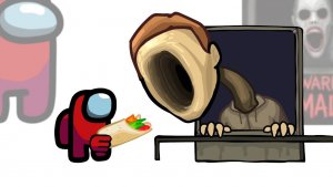 Амогус Против Аномалии Киоска с Шаурмой