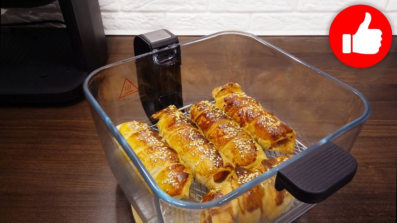 Когда мне лень готовить, я делаю это блюдо. Готовлю сосиски в тесте в аэрогриле к чаю смотреть онлайн