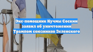 Экс-помощник Кучмы Соскин заявил об уничтожении Трампом союзников Зеленского
