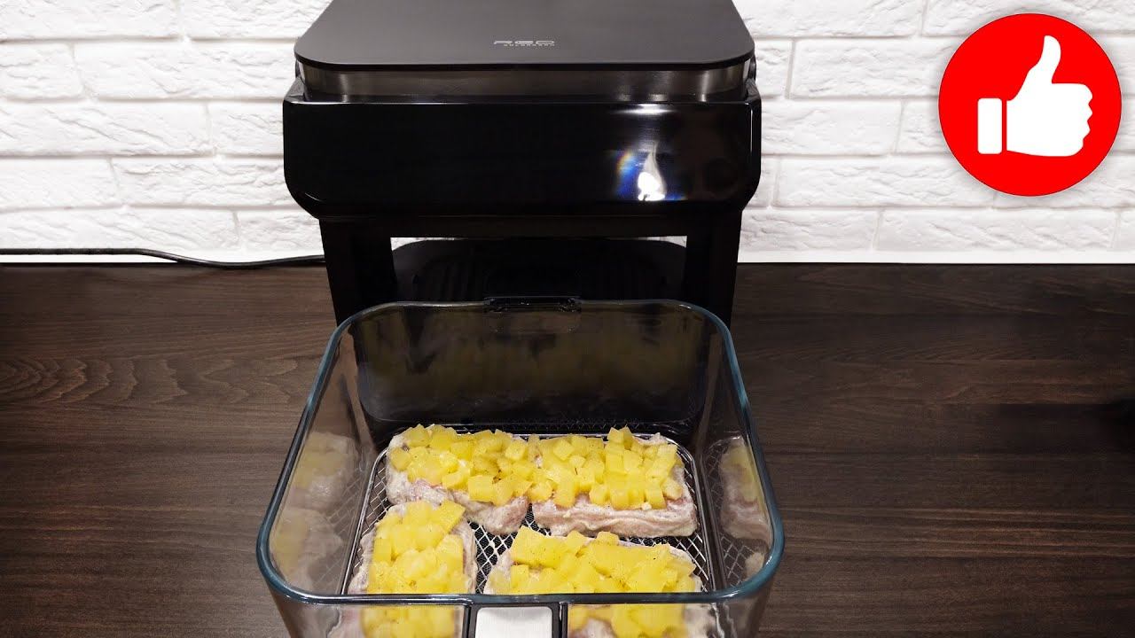 Потрясающий Рецепт свинины с ананасами. Сочное мясо. Вкусный ужин в аэрогриле проще не бывает! смотреть онлайн