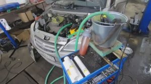 Промывка радиатора печки лимонной кислотой. SUZUKI LIANA
