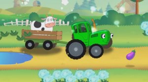 Мультики Для Детей, Весело Едет По Полям Напевая Песенки