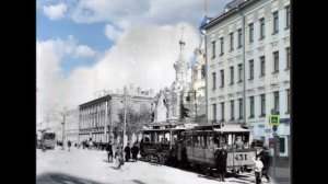 Первый трамвай на Малой Дмитровке, 1900 год