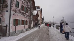 Снегопад в Гальштате, Австрия ❄️ | Самая красивая сказочная деревня зимой ❄️