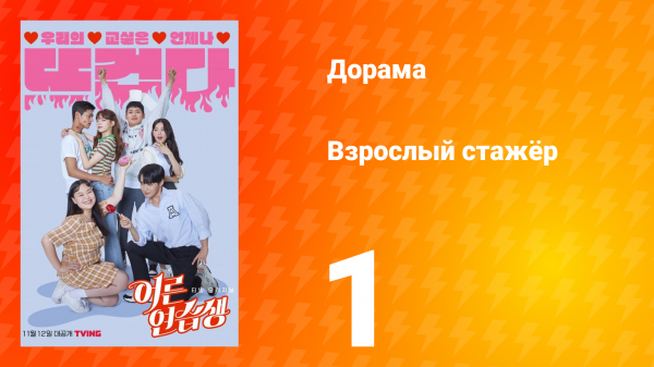 Взрослый стажёр 1 сезон 1 серия