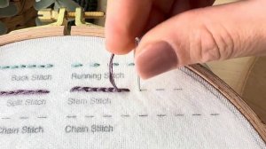 6. Стебельчатый стежок