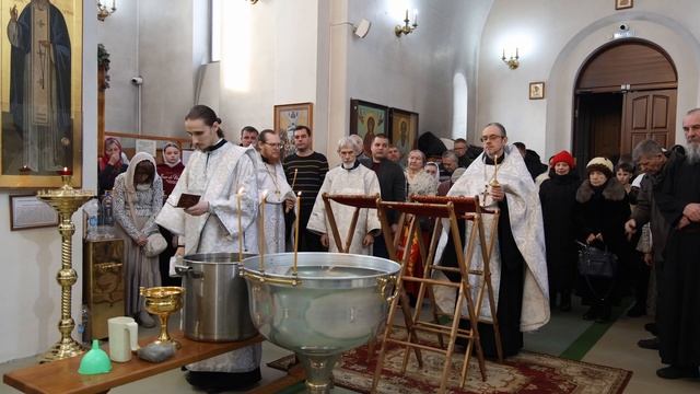 Великая вечерня праздника Крещения Господня (Богоявления). Великое освящение воды, смотреть онлайн