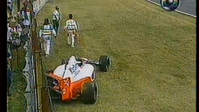 Формула 1. Авария Бергера на Гран-при Мексики 1992 (субботняя квалификация)