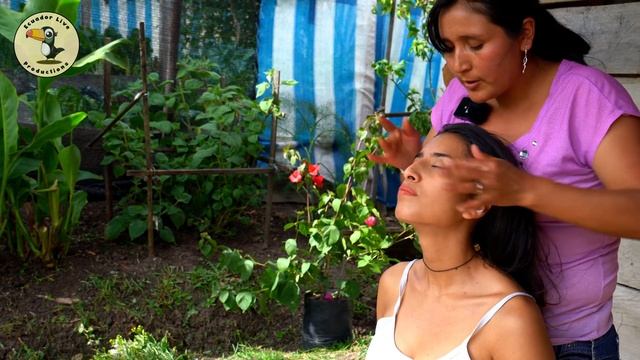 Нежный, шепчущий эквадорский АСМР-массаж, лимпия (очищение) и игра с волосами от Доньи Эсперансы