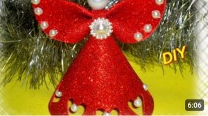 ангелочек из фоамирана своими руками DIY christmas decorations