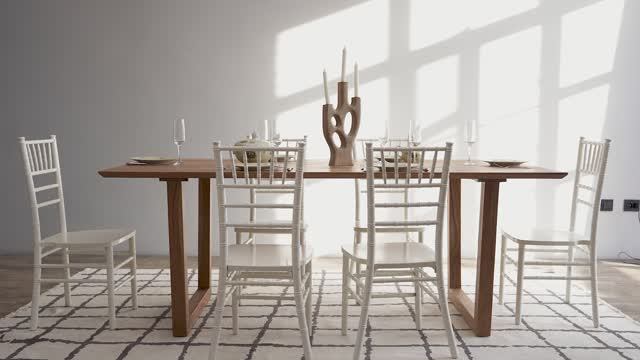 Обеденный стол из массива, САНКЕТ, 2 метра смотреть онлайн