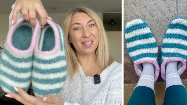 Сваляла тапочки впервые! DROPS Snow - что получилось?