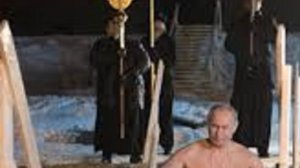 Крещение Путина на Селигере.