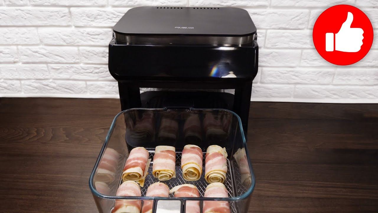 Боже как же это вкусно! Закуска из лаваша и бекона! Бесподобные рулетики в аэрогриле смотреть онлайн