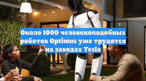 Около 1000 человекоподобных роботов Optimus уже трудятся на заводах Tesla