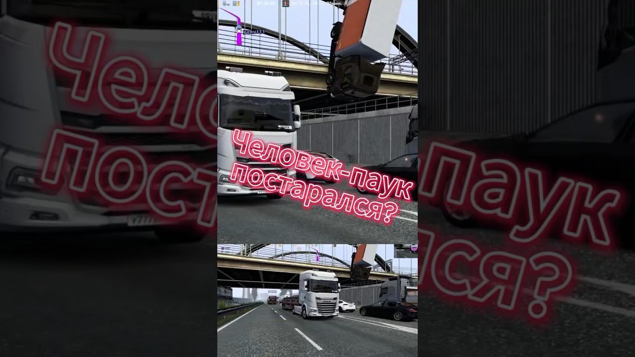 Мистика в конвое Ets2 Euro truck simulator 2 Logitech g29 #shorts смотреть онлайн
