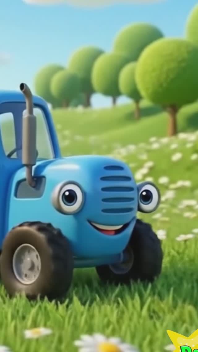 Синий Трактор едет по полям - Насекомые - Песенки и Мультики для Детей